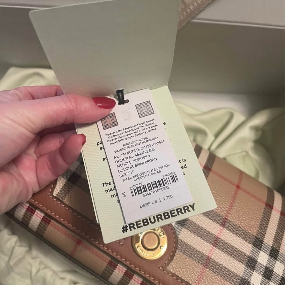 Burberry Brown Plaid Shoulder Bag - Picture 9 of 9